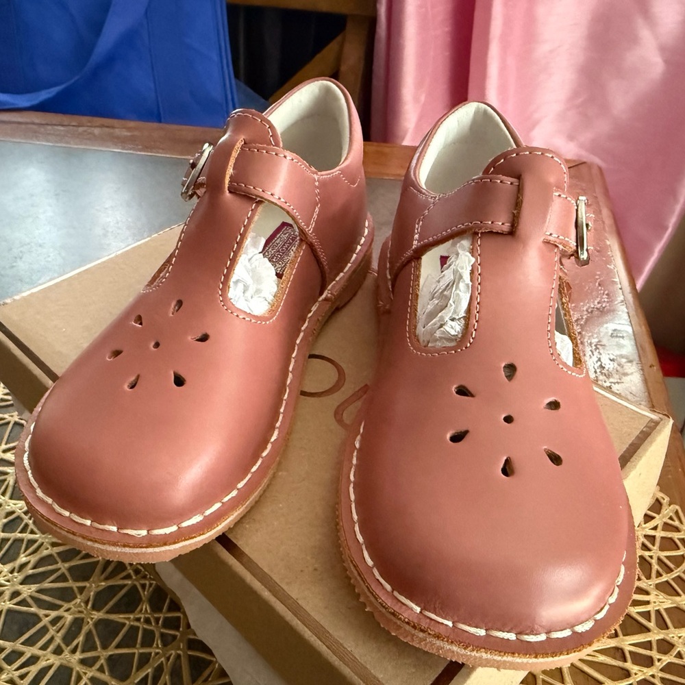 L'Amour Tan Kids Dress Shoes